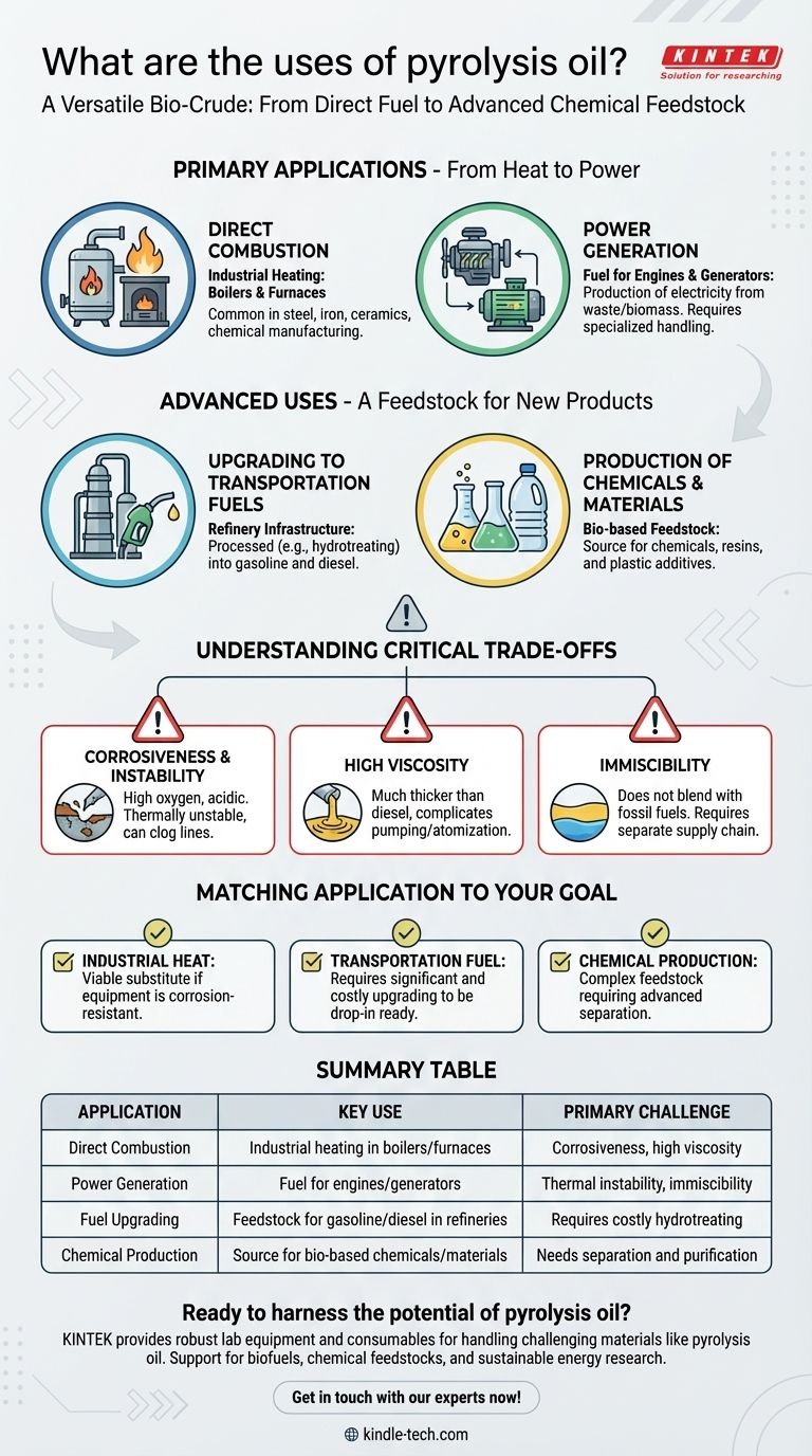 熱分解油の用途とは？熱、電力、化学製品のためのバイオ原油としての可能性を解き放つ ビジュアルガイド