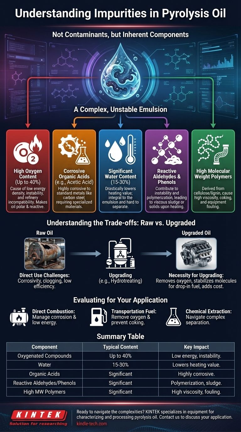 What are the impurities in pyrolysis oil? Unlocking the Complex Chemistry of Bio-Crude Visual Guide