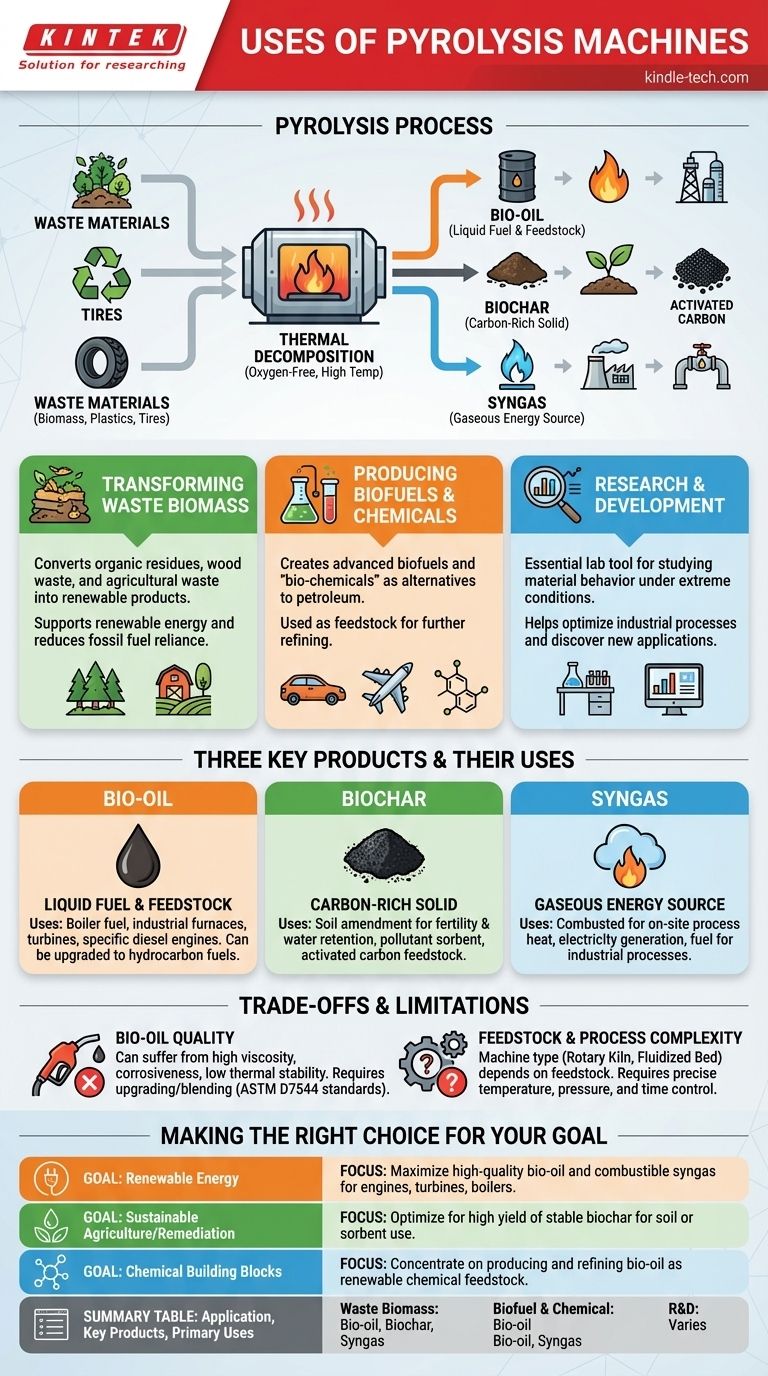 Каково применение пиролизной установки? Превращение отходов в топливо, химикаты и улучшитель почвы Визуальное руководство