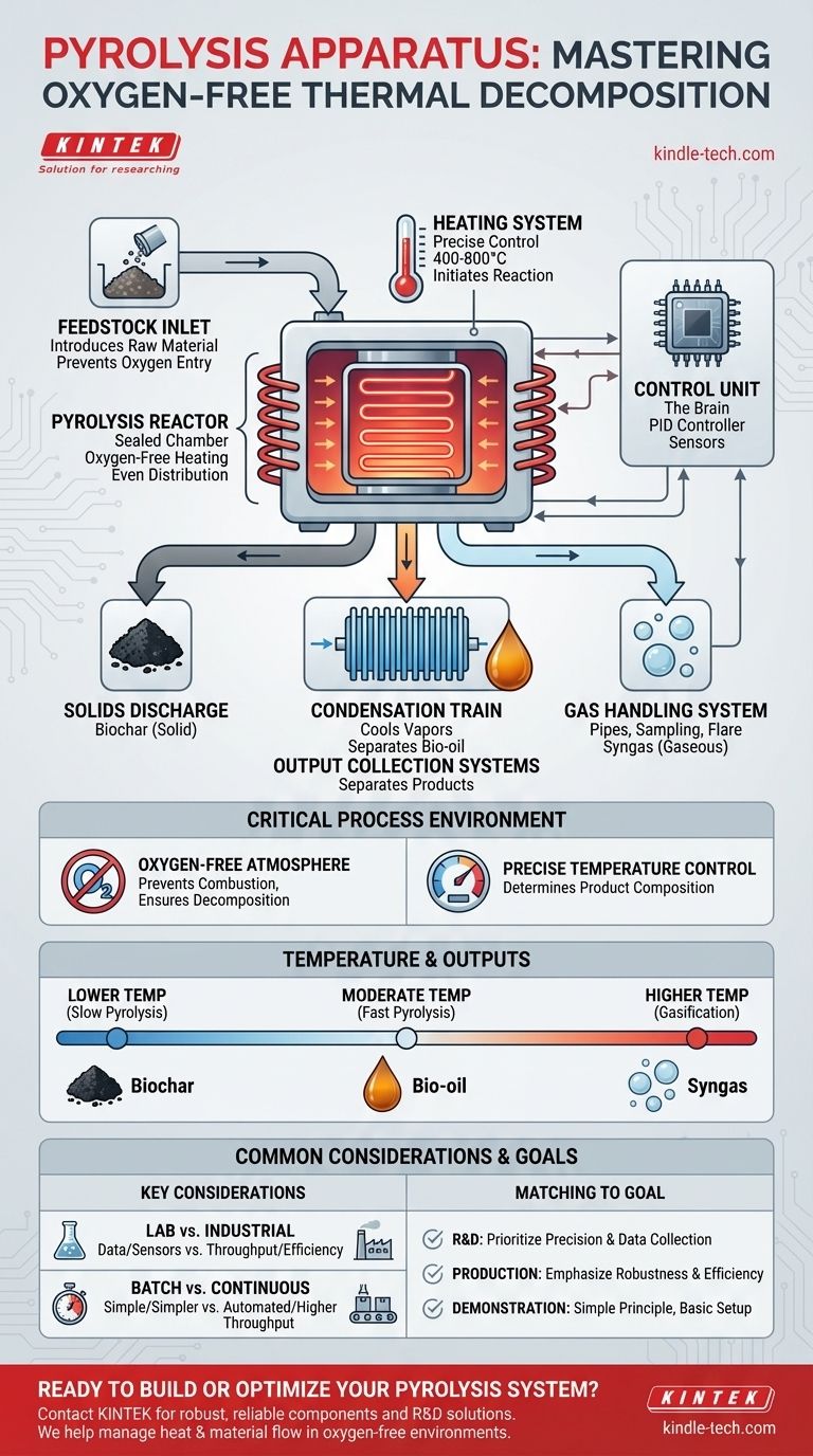 What apparatus is required for pyrolysis? A Guide to the Essential Components and Systems Visual Guide