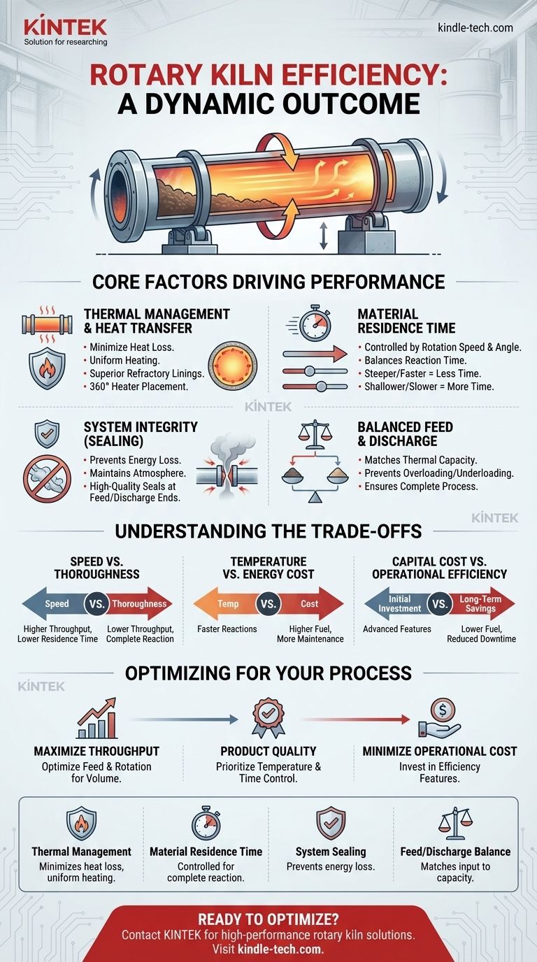 Qual é a eficiência de um forno rotativo? Alcance o Desempenho Ótimo para o Seu Processo Guia Visual
