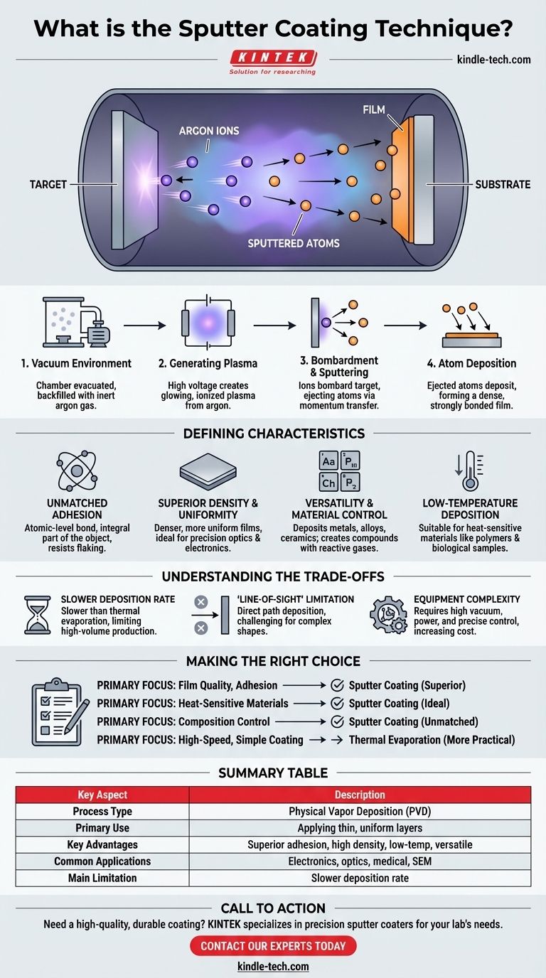 What is the sputter coating technique? A Guide to High-Quality, Durable Thin Films Visual Guide