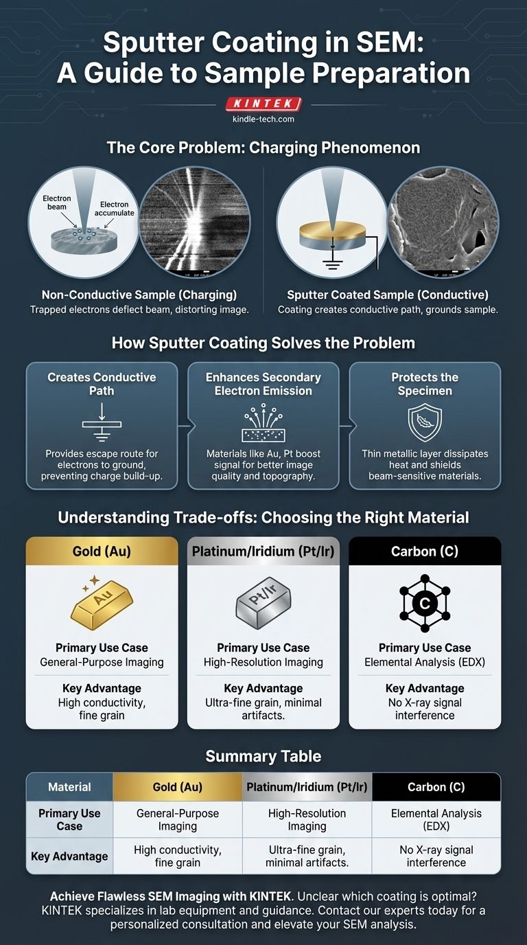 What is sputter coating in SEM? Essential Guide to Preventing Charging and Enhancing Image Quality Visual Guide