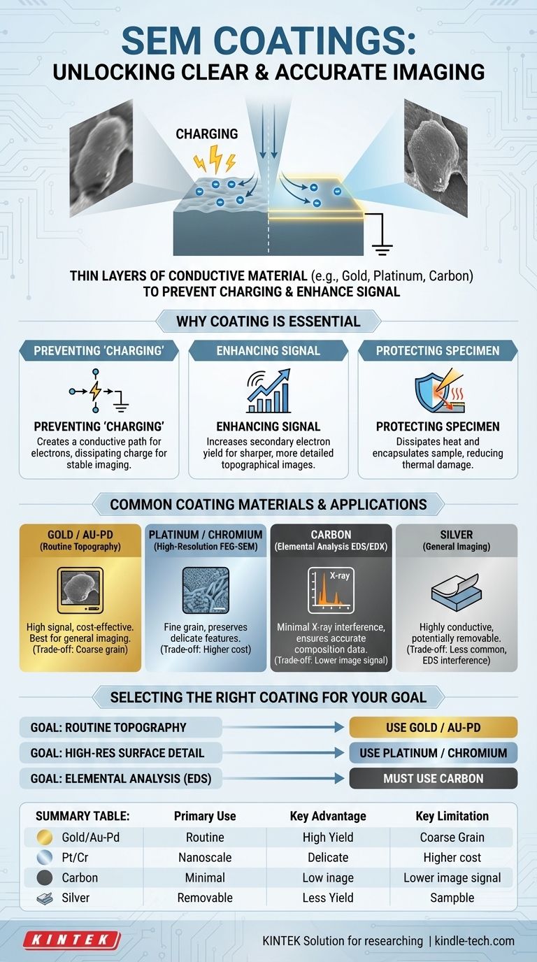 ¿Cuáles son los recubrimientos para SEM? Logre imágenes claras y de alta resolución y análisis precisos Guía Visual