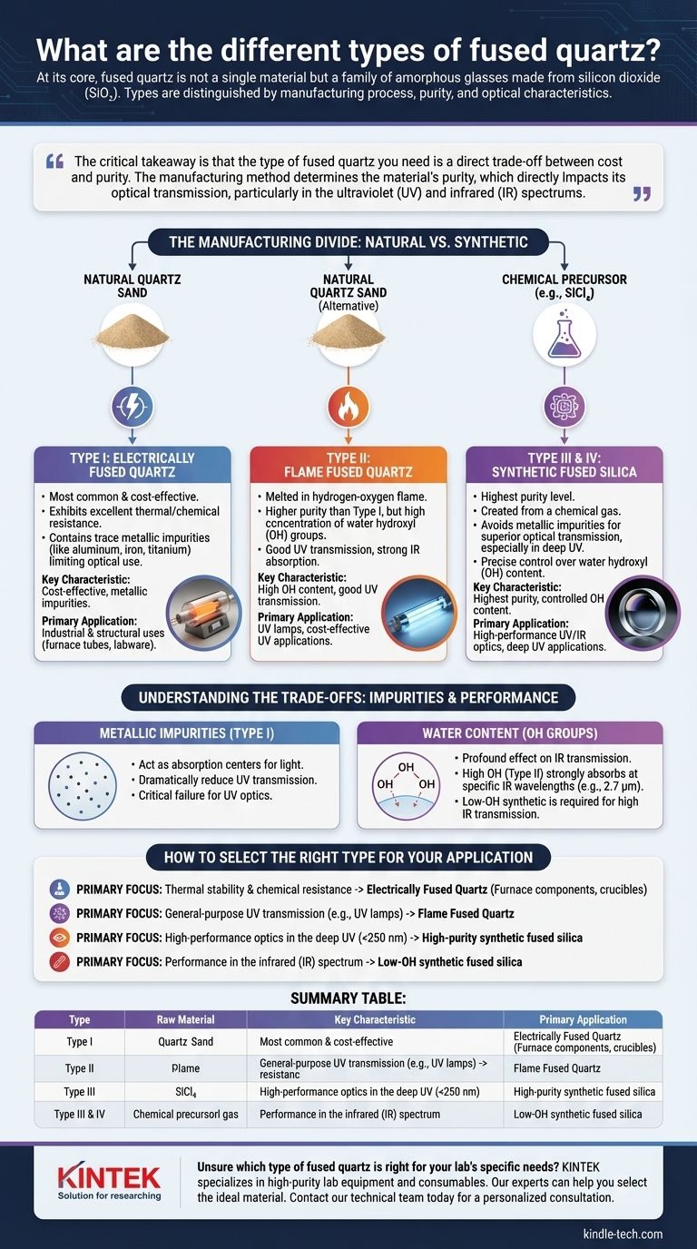 溶融石英にはどのような種類がありますか？純度、性能、コストに関するガイド ビジュアルガイド