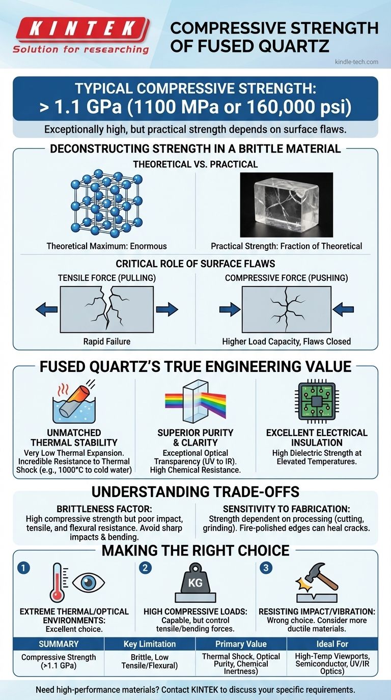 熔融石英的抗压强度是多少？>1.1 GPa，但真正重要的是其他性能 图解指南