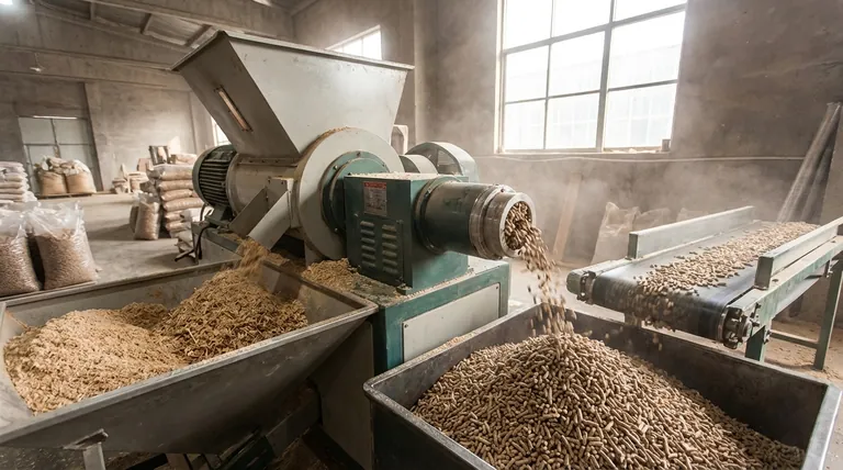 ما هي مطحنة كريات الخشب؟ تحويل الكتلة الحيوية المهملة إلى وقود عالي الكثافة