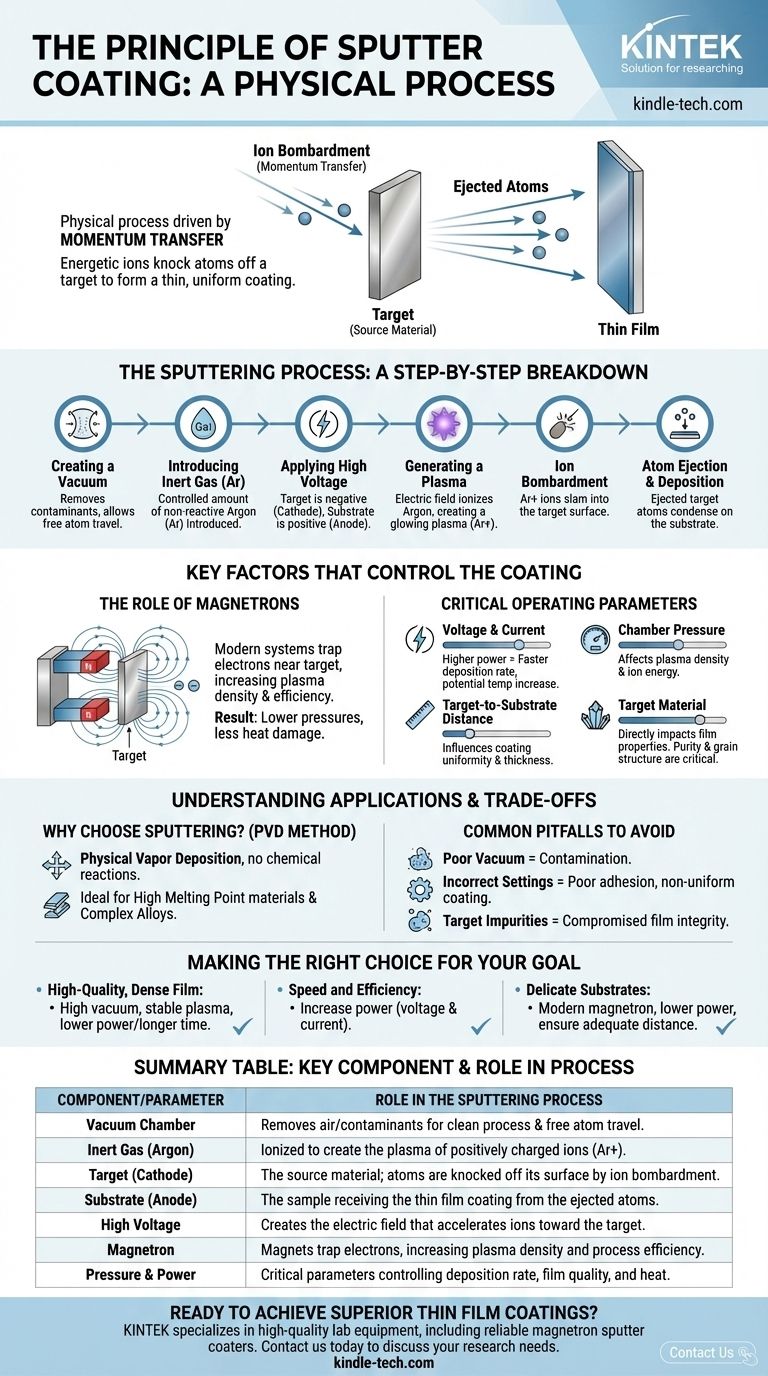 Was ist das Prinzip des Sputter-Coating? Ein Leitfaden zur Dünnschichtabscheidung mittels Magnetronsputtern Visuelle Anleitung