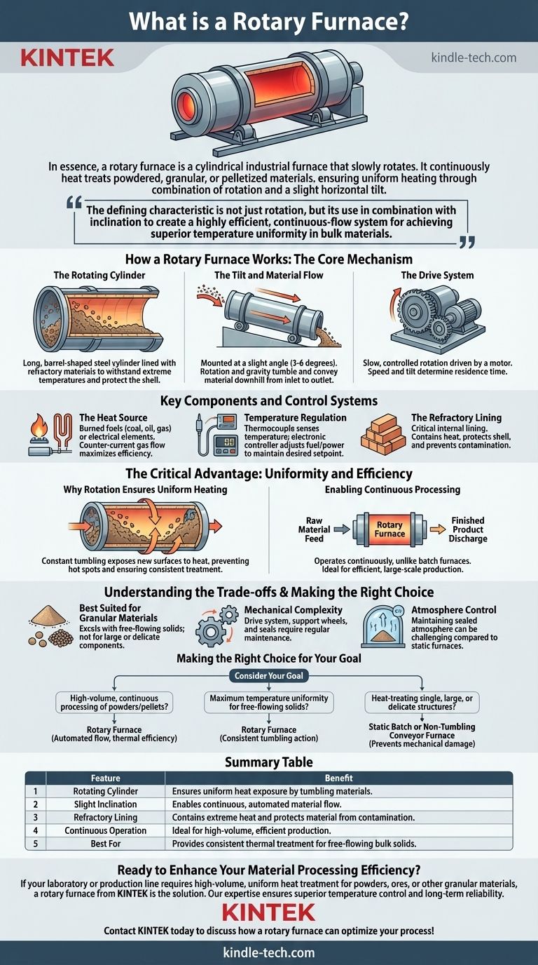Что такое вращающаяся печь? Достижение превосходной однородности при непрерывной термообработке Визуальное руководство