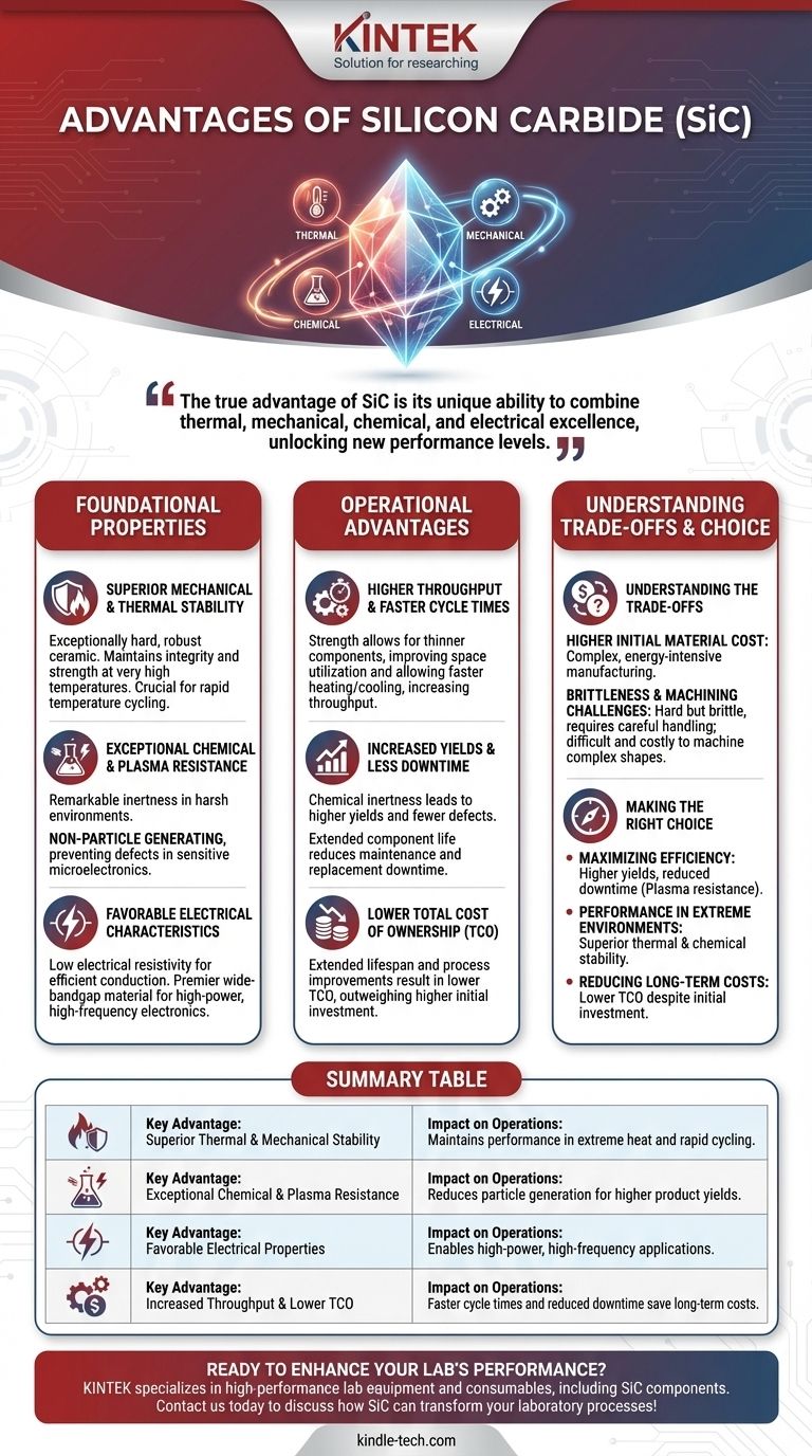 Quais são as vantagens do SiC? Desbloqueie Maiores Rendimentos e Menores Custos Guia Visual
