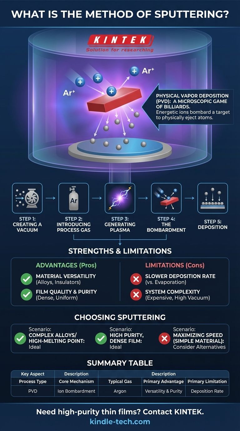 스퍼터링이란 무엇인가요? 고순도 박막 증착 가이드 시각적 가이드