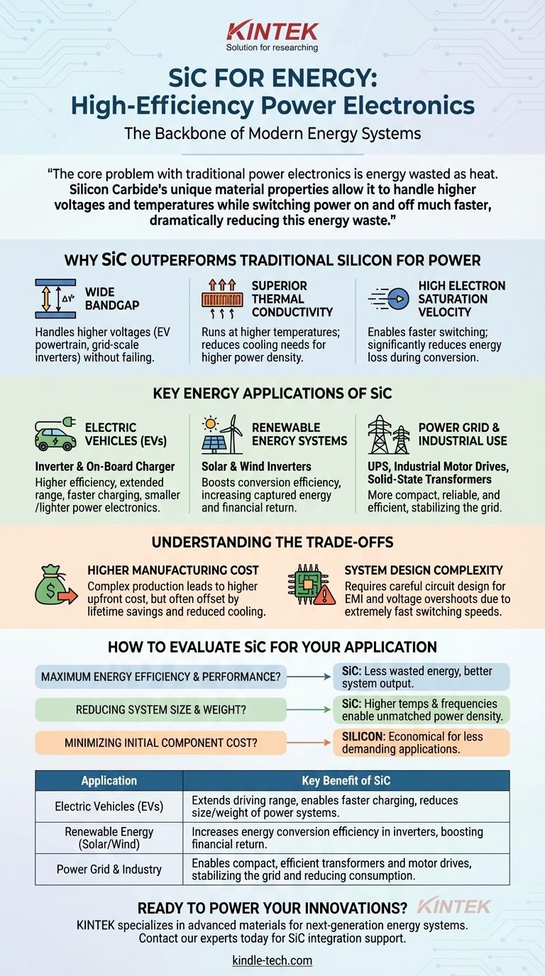 碳化硅（SiC）在能源领域的应用是什么？为实现最高效率而彻底改变电力电子技术 图解指南
