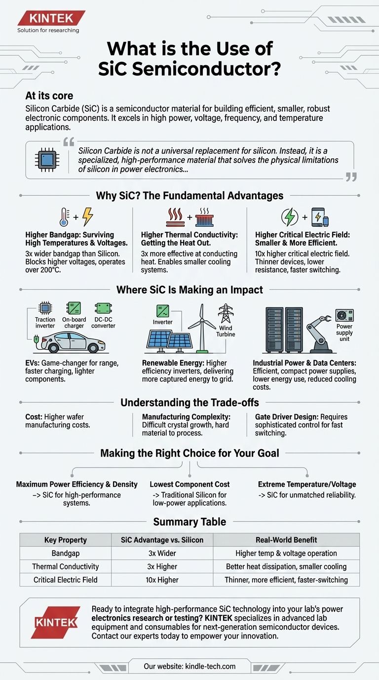 What is the use of SiC semiconductor? Unlock Higher Efficiency for EVs and Power Systems Visual Guide