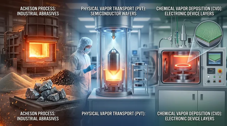 SiC의 합성 방법은 무엇인가요? 산업용 연마재부터 고성능 전자제품까지