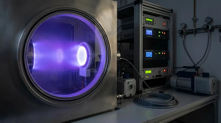 射频溅射中等离子体是如何产生的?交变电场在电离气体中的作用