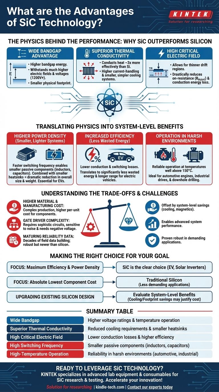 What are the advantages of SiC technology? Achieve Higher Efficiency and Power Density Visual Guide