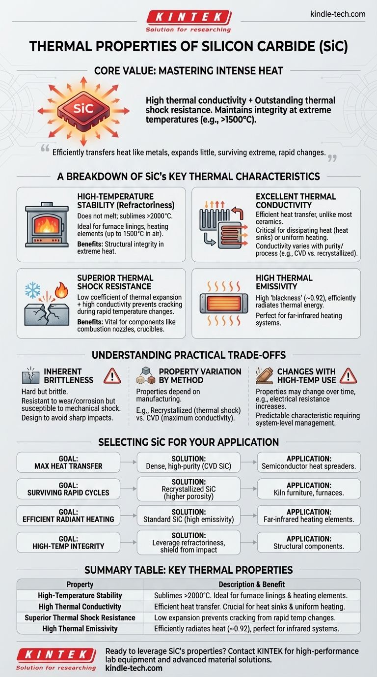Quali sono le proprietà termiche del carburo di silicio? Gestire il calore estremo Guida Visiva