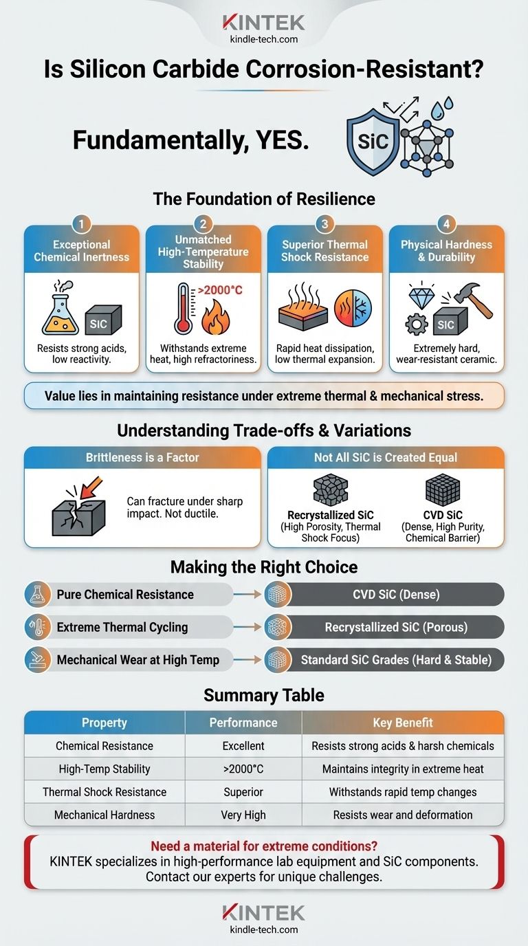 Is silicon carbide corrosion-resistant? Unlock Its Power in Extreme Chemical & Thermal Environments Visual Guide