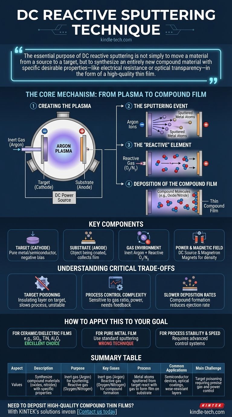ما هي تقنية الرش المغناطيسي التفاعلي بالتيار المستمر؟ دليل لإنشاء أغشية رقيقة مركبة عالية الجودة دليل مرئي