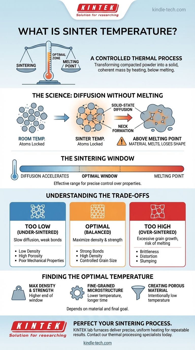 ما هي درجة حرارة التلبيد؟ إتقان المفتاح لـ علم مساحيق المعادن المثالي دليل مرئي