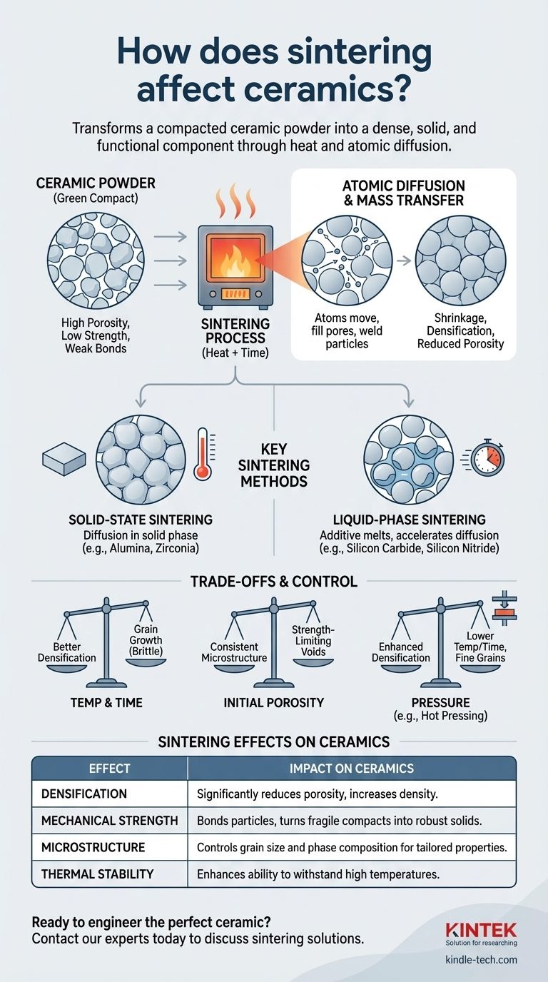 How does sintering affect ceramics? Mastering the Transformation for Superior Performance Visual Guide