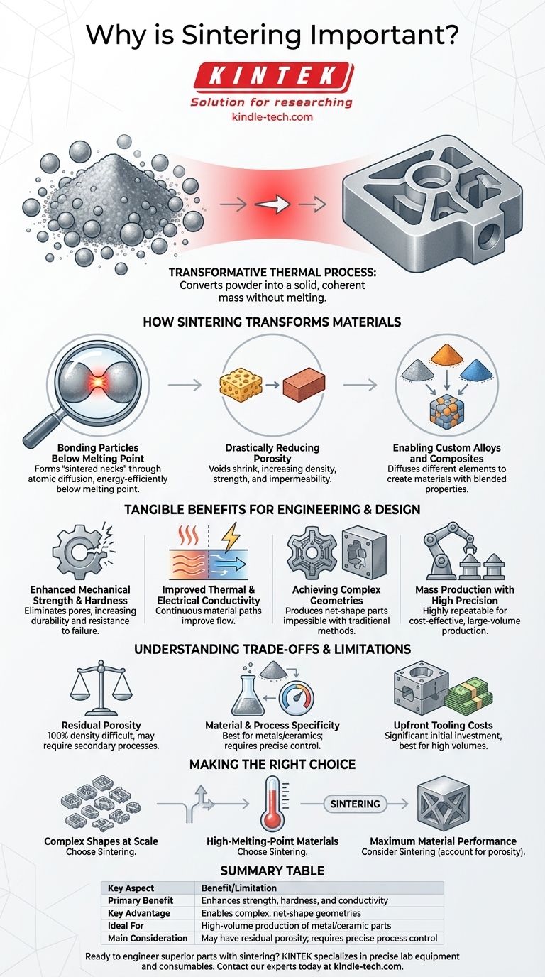 Почему спекание важно? Превращение порошка в высокопроизводительные детали Визуальное руководство