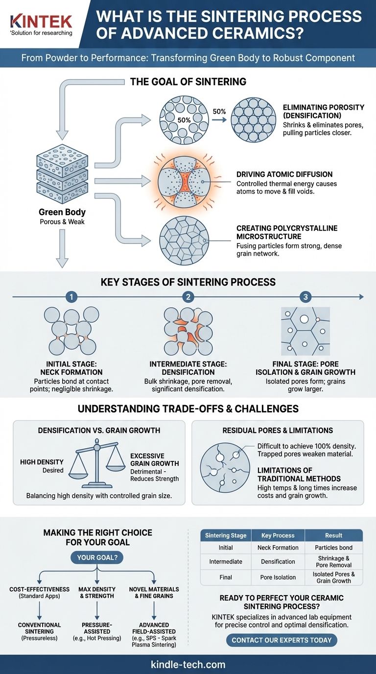 Что такое процесс спекания передовой керамики? Превращение порошка в высокопроизводительные компоненты Визуальное руководство