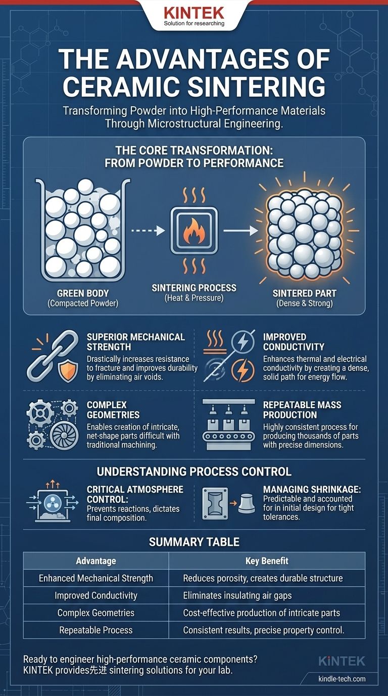 ما هي مزايا تلبيد السيراميك؟ تحقيق أجزاء سيراميك كثيفة وعالية الأداء دليل مرئي