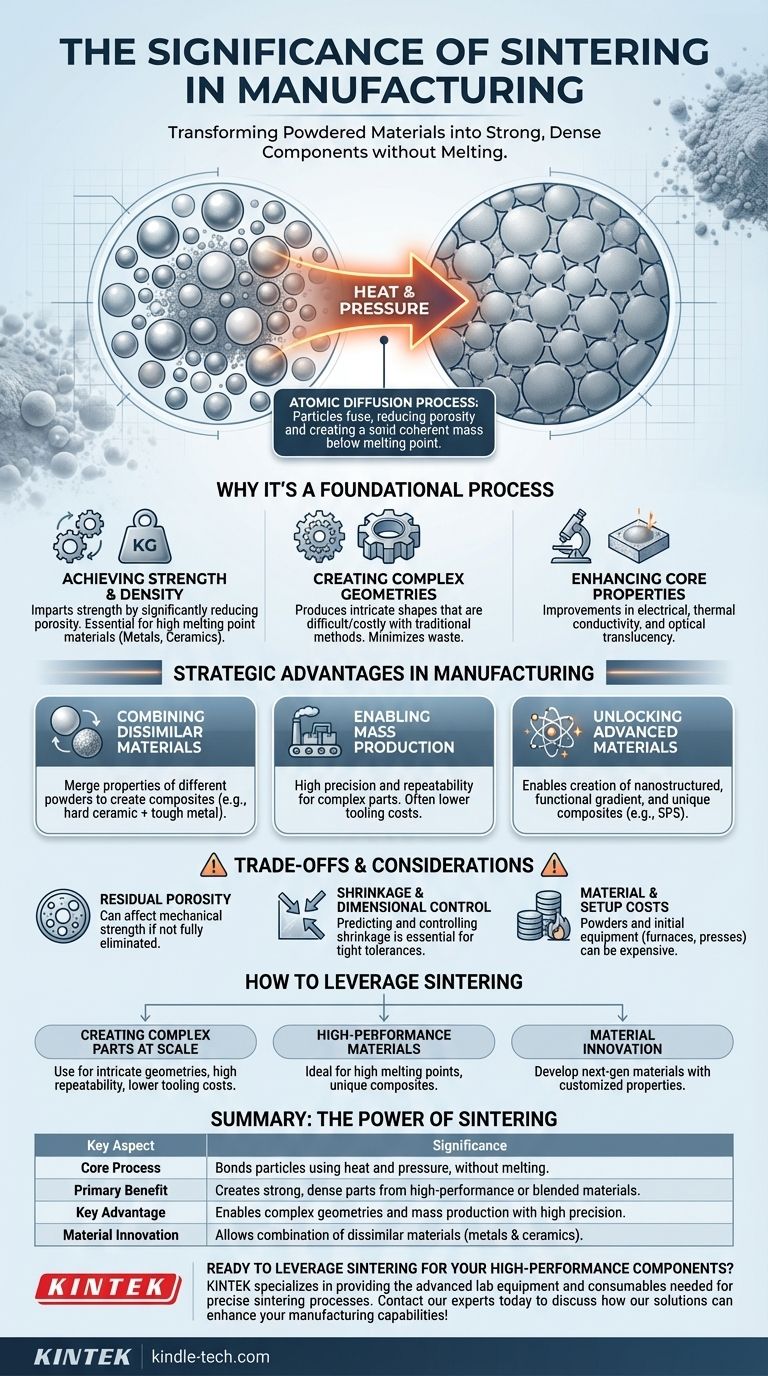 烧结的意义是什么？在不熔化的情况下制造出坚固、复杂的零件 图解指南