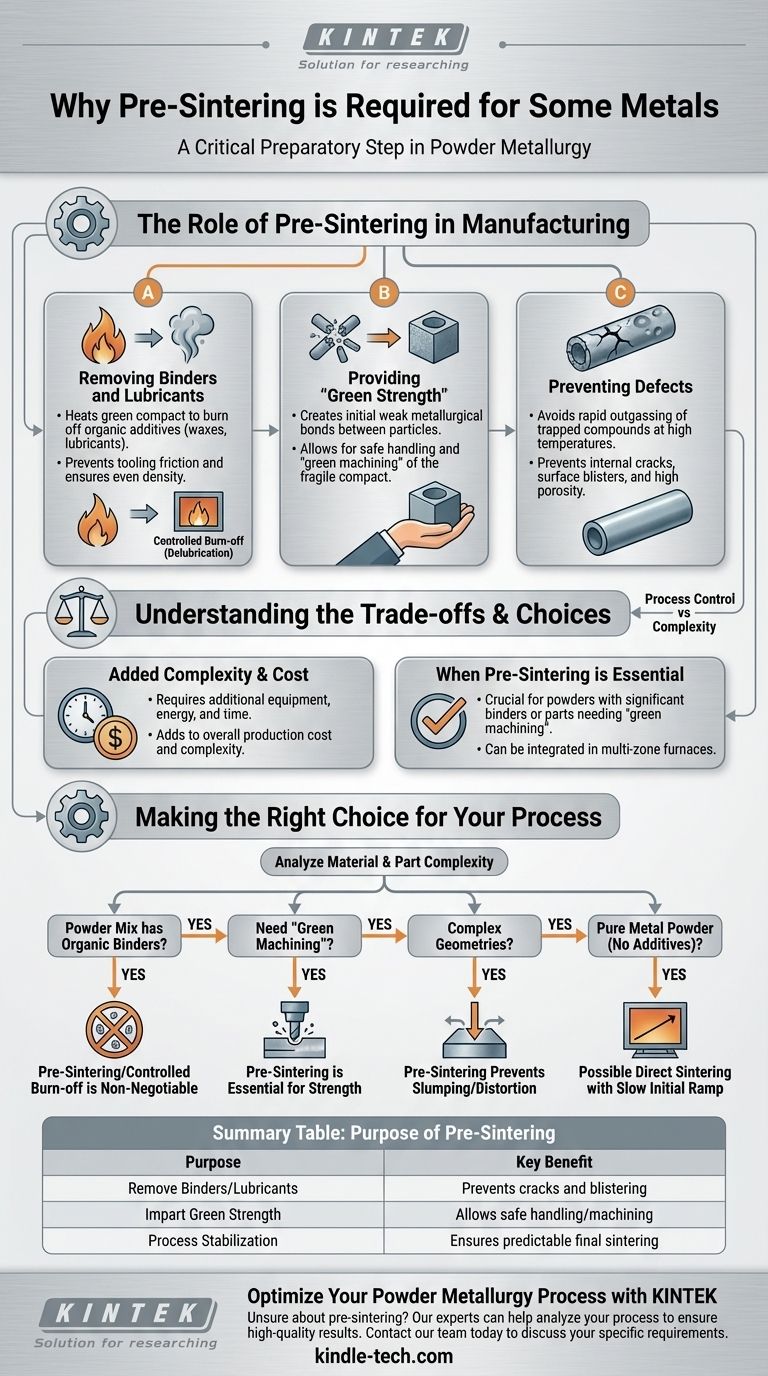一部の金属で予備焼結が必要なのはなぜですか？欠陥のない粉末冶金部品を実現するための鍵 ビジュアルガイド