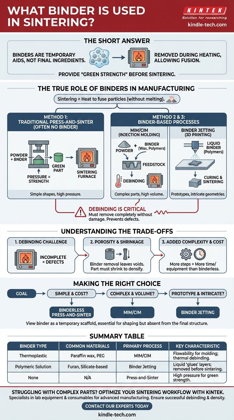 Какой связующий материал используется при спекании? Ключевые типы для производства сложных деталей Визуальное руководство