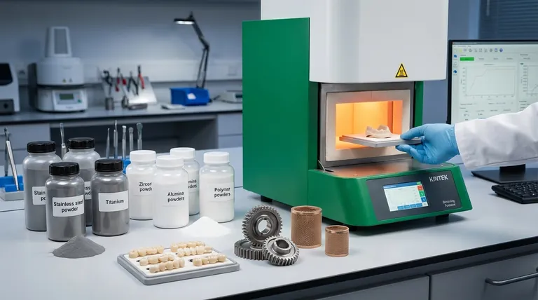 O que pode ser sinterizado? Descubra a vasta gama de materiais, de metais a cerâmicas