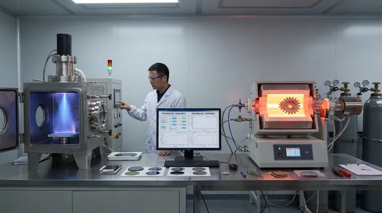 ما هو الفرق الجوهري بين تقنيات PVD و CVD؟ دليل لاختيار طريقة الترسيب الصحيحة