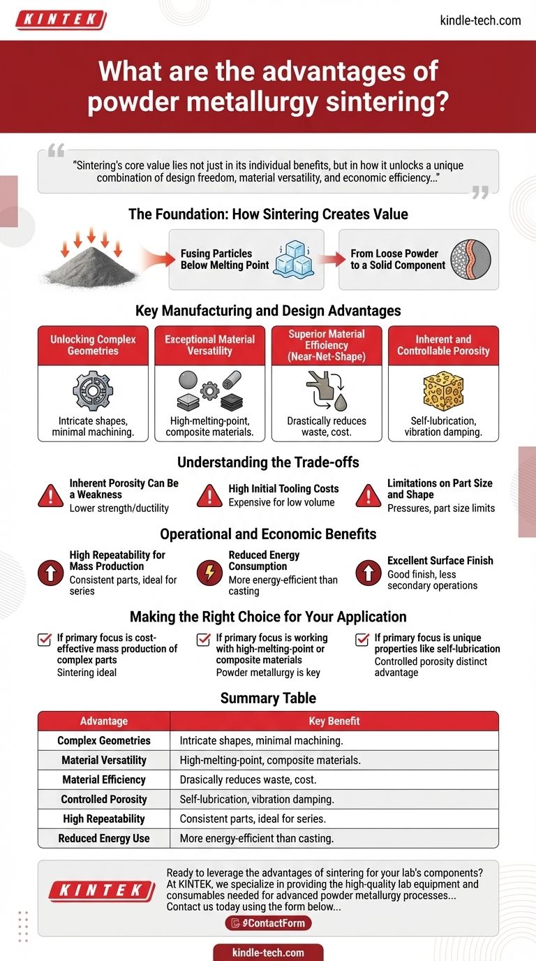 What are the advantages of powder metallurgy sintering? Achieve Complex, Cost-Effective Parts Visual Guide