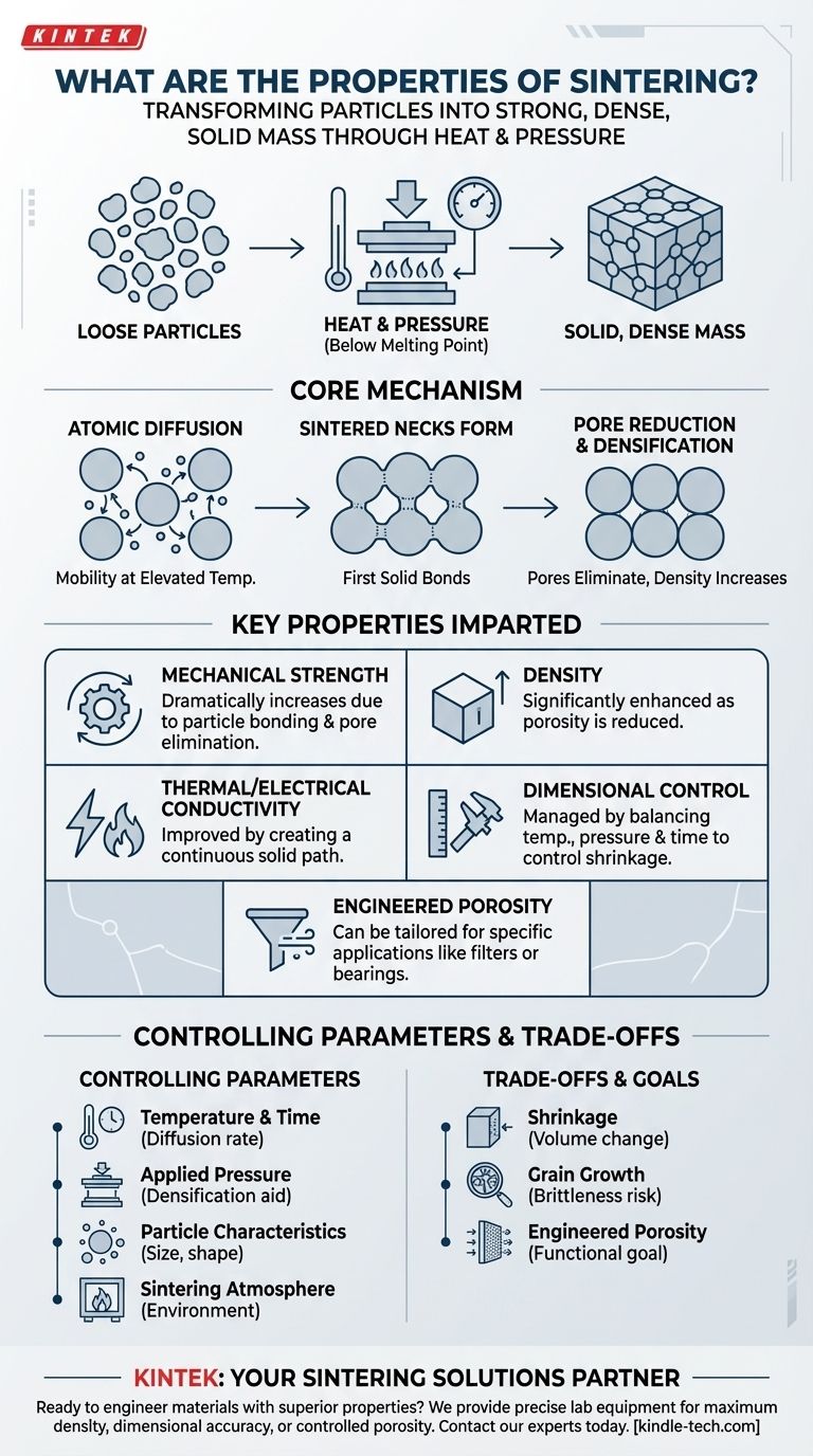 What are the properties of sintering? Unlock Enhanced Strength and Performance Visual Guide