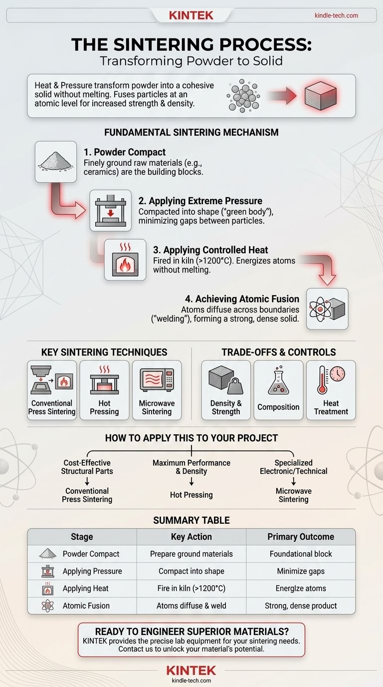 소결 공정은 무엇인가요? 분말을 고체로 변환하기 위한 안내서 시각적 가이드