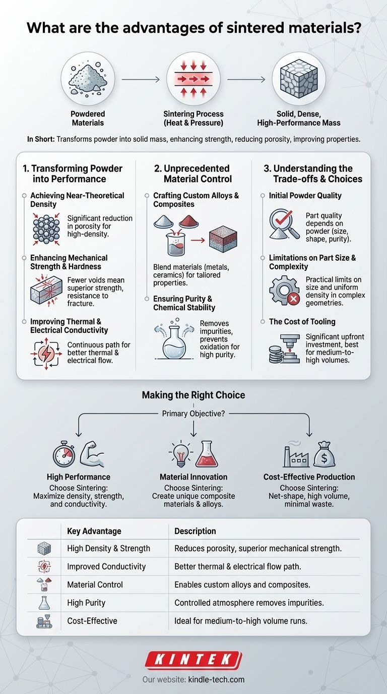 焼結材料の利点は何ですか？高性能でカスタム化された材料特性の実現 ビジュアルガイド