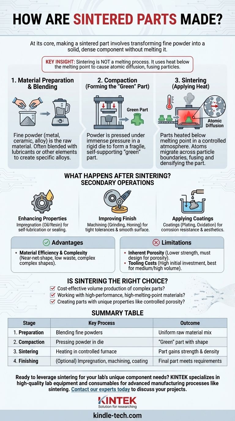 Como são feitas as peças sinterizadas? Um Guia Passo a Passo para a Metalurgia do Pó Guia Visual