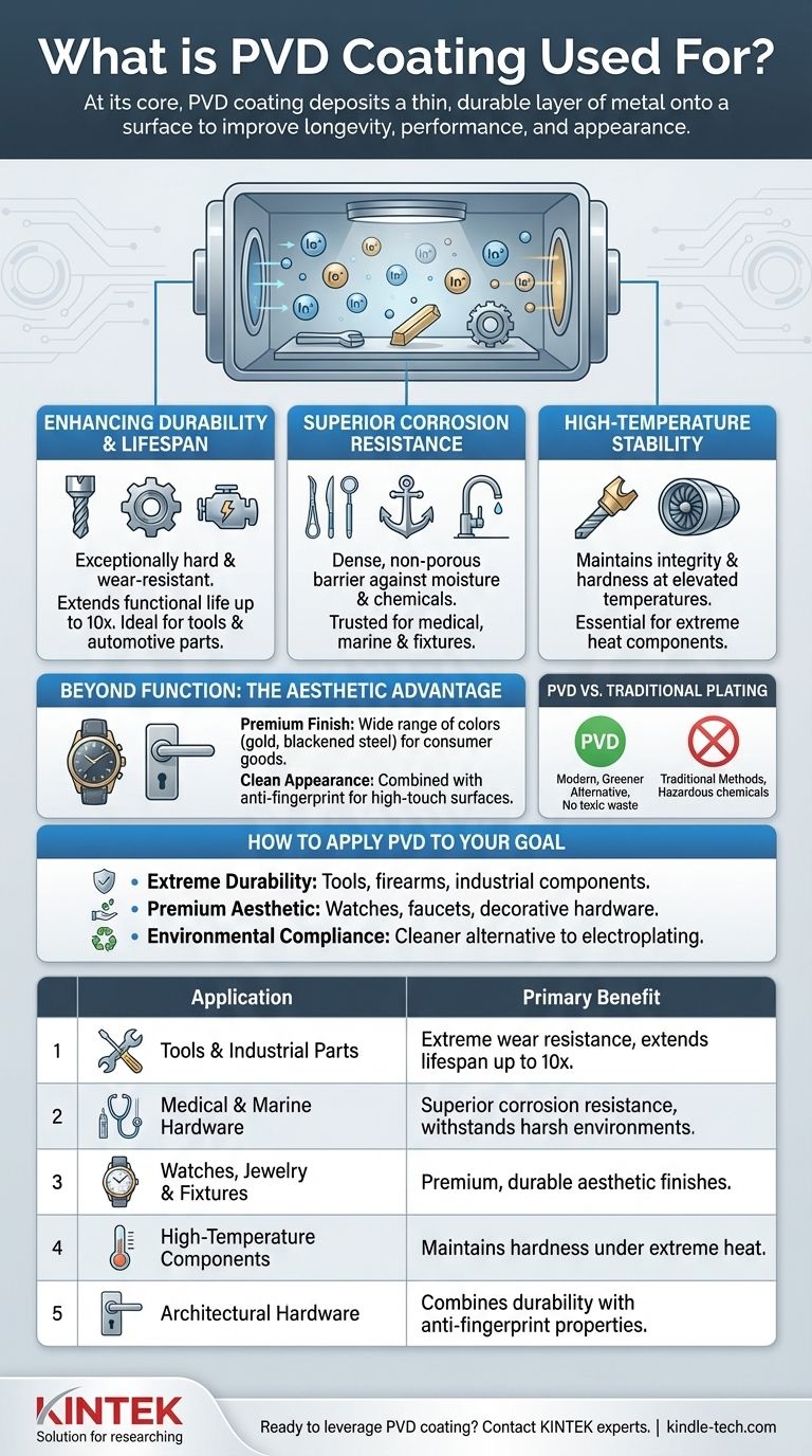 What is PVD coating used for? Enhance Durability & Aesthetics Across Industries Visual Guide