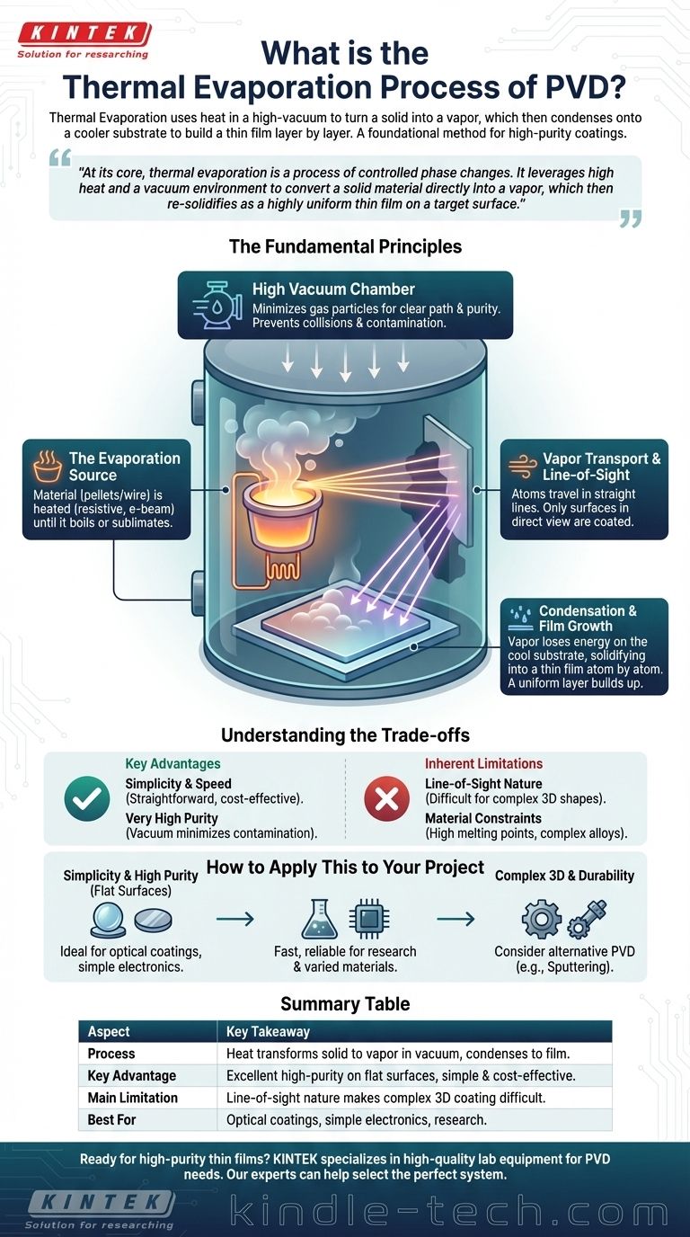 Was ist der thermische Verdampfungsprozess bei PVD? Ein Leitfaden zur Abscheidung hochreiner Dünnschichten Visuelle Anleitung
