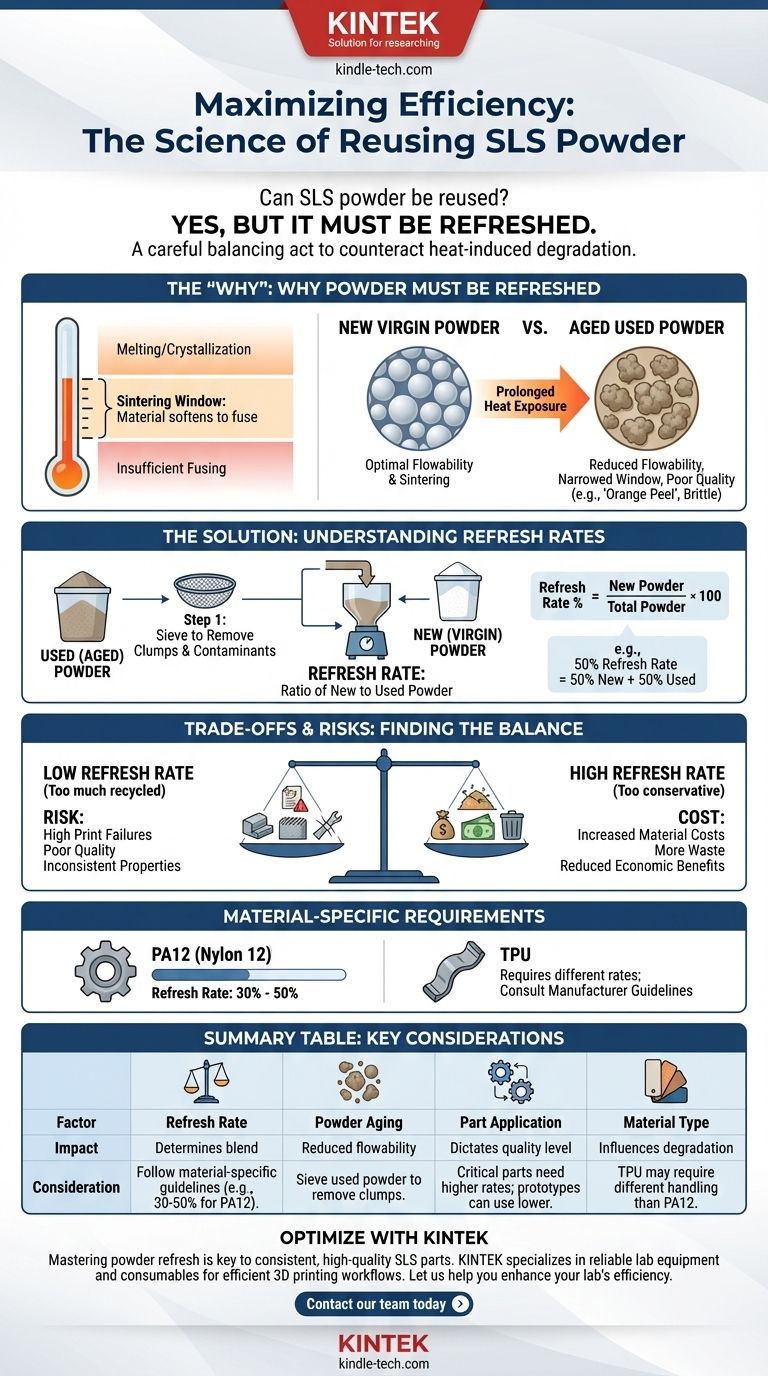 Kann SLS-Pulver wiederverwendet werden? Ja, mit der richtigen Auffrischratenstrategie. Visuelle Anleitung