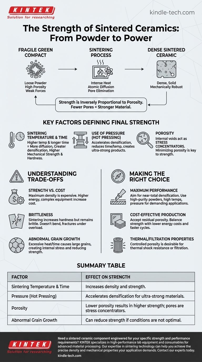 What is the strength of sintered ceramics? Achieve Maximum Density and Durability Visual Guide