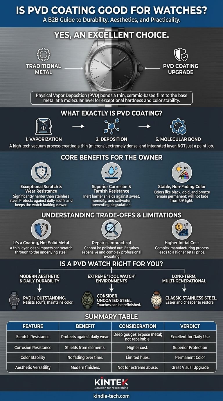 ¿El recubrimiento PVD es bueno para los relojes? Logre una durabilidad superior y un atractivo estético Guía Visual