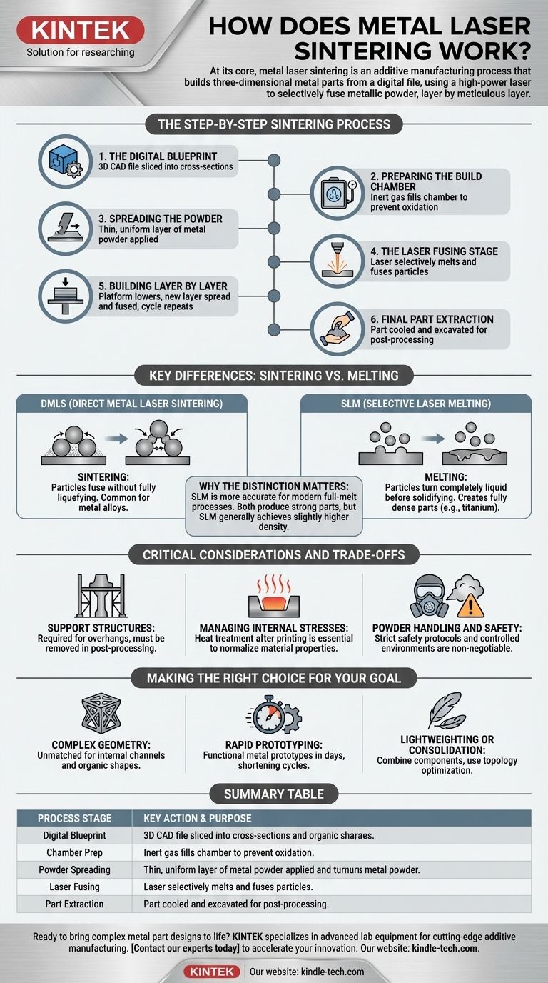 Come funziona la sinterizzazione laser dei metalli? Sblocca parti metalliche complesse e dense in pochi giorni Guida Visiva