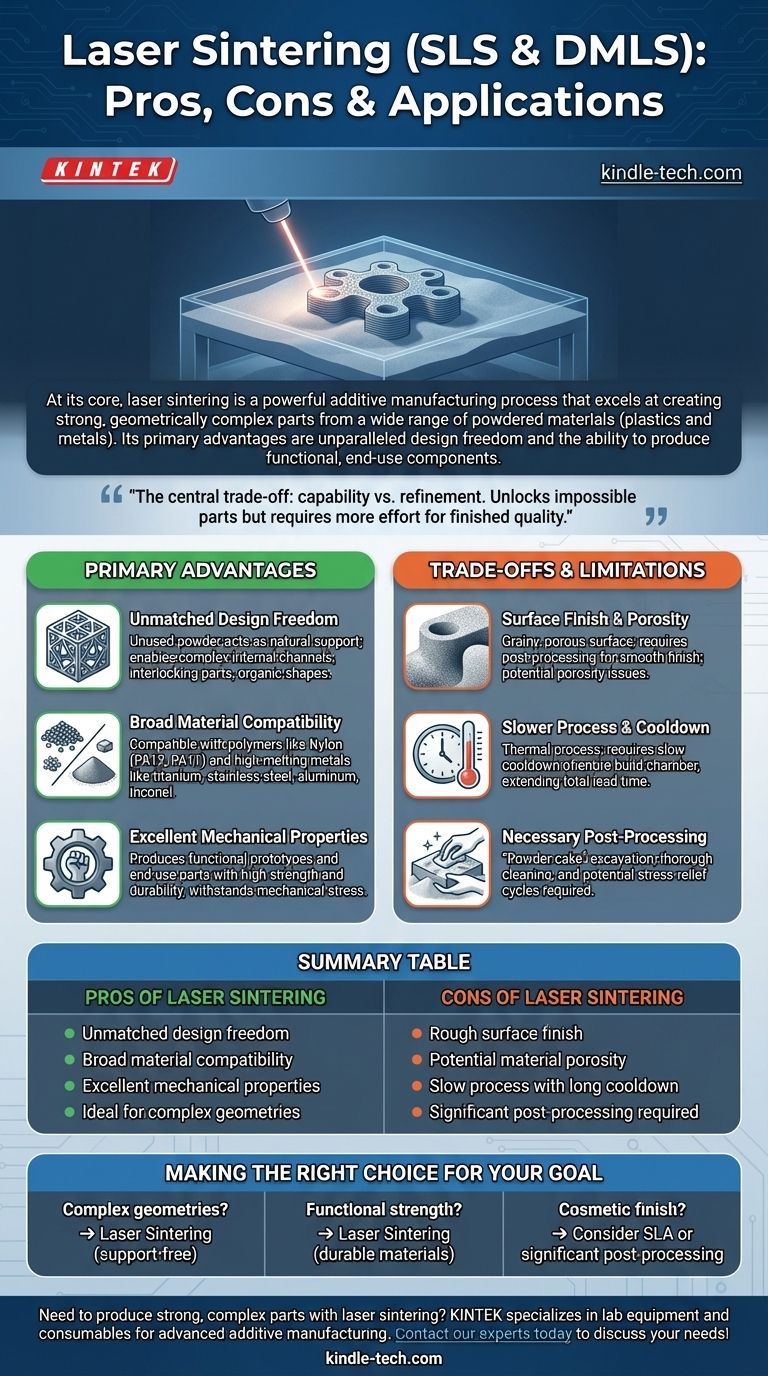 Quali sono i pro e i contro della sinterizzazione laser? Sblocca parti complesse e funzionali Guida Visiva