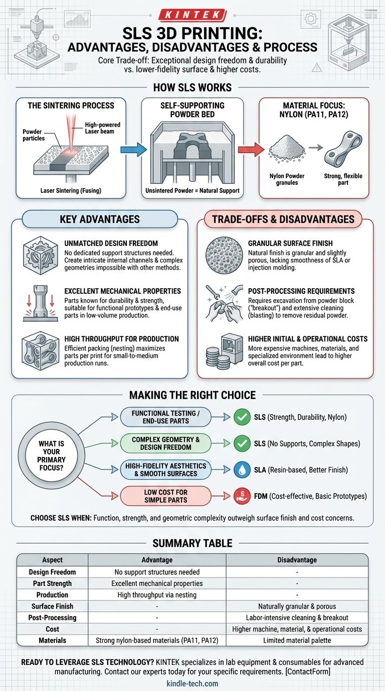 SLSプロセスの長所と短所は何ですか？複雑で機能的な部品を実現する ビジュアルガイド