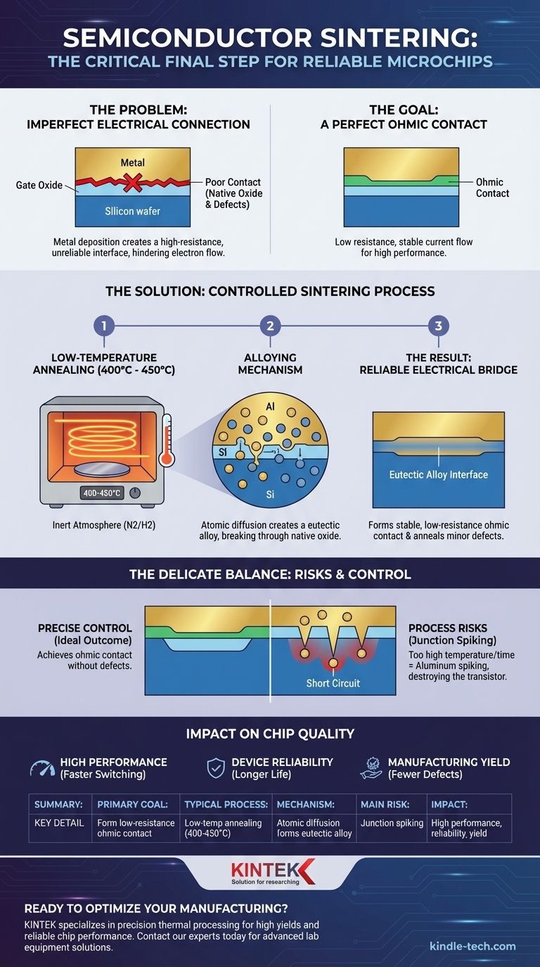 半导体中的烧结是什么？为高性能芯片创建可靠的欧姆接触 图解指南
