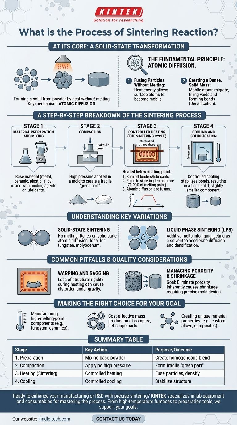 烧结反应的过程是什么？将粉末转化为致密、高性能的零件 图解指南