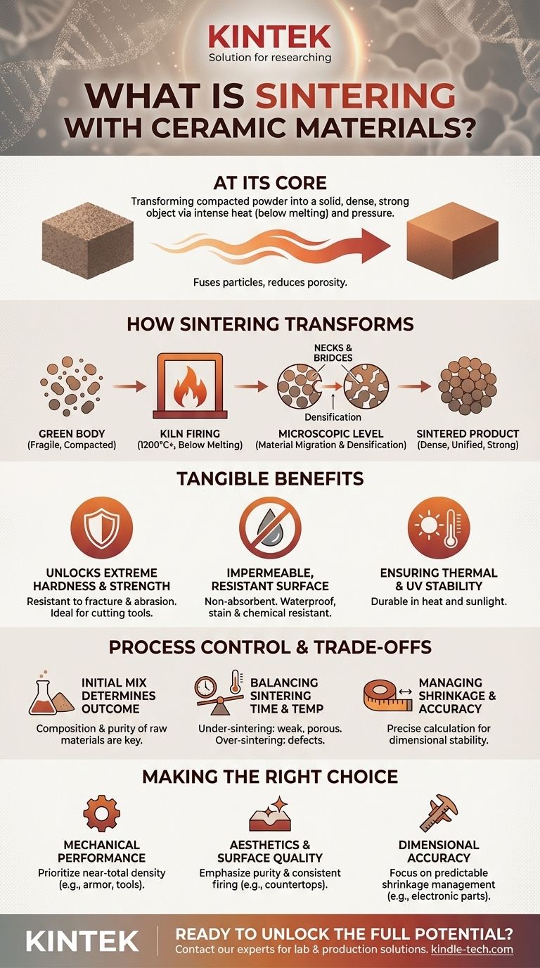 ما هو التلبيد بالمواد الخزفية؟ مفتاح السيراميك عالي الأداء دليل مرئي