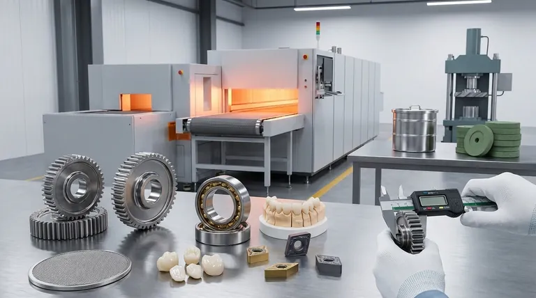 ¿Qué productos se fabrican mediante sinterización? Piezas de alta resistencia para uso automotriz, dental e industrial